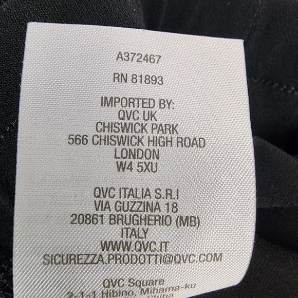 Susan Graver Womens Regular Liquid Knit Straight Leg Pants Size 1X Black Pull On - Picture 10 of 10